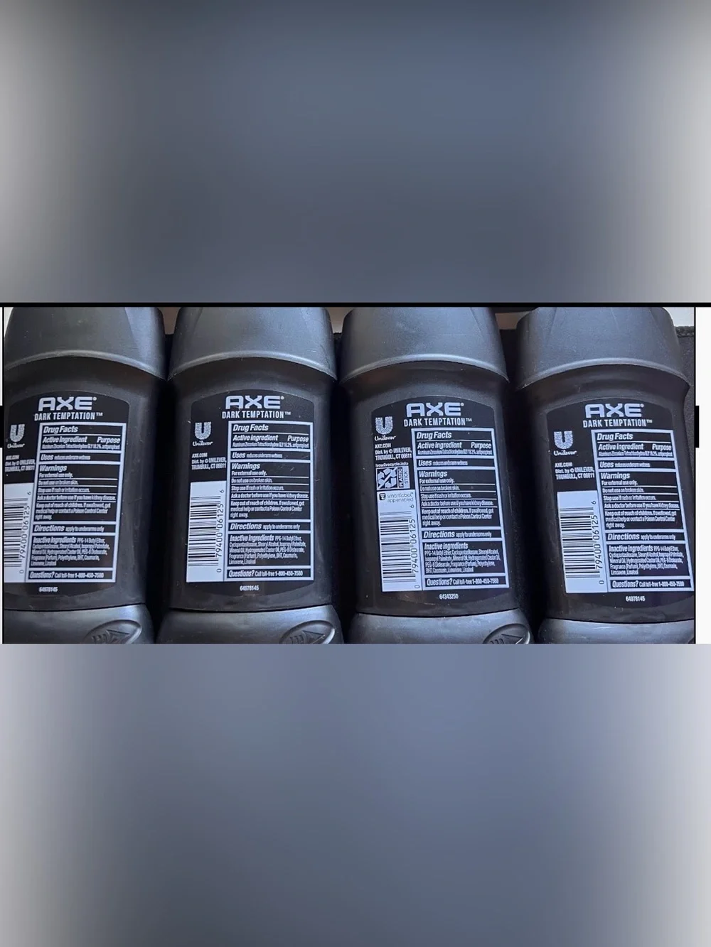 Axe Mens Antiperspirant X’s 4 + Dove Antiperspirant & Deodorant X’s 3 Total 7